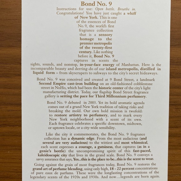 New Bond No. 9 New York - Nuits De Noho Fruity Floral Eau De Parfum - Picture 11 of 11